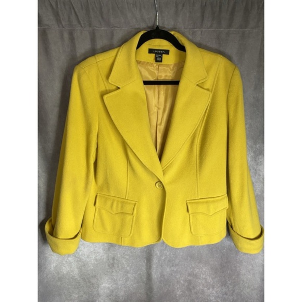 City Chic Workwear Louben Blazer‎ Women's Size 14 Cashmere Wool Blend Luxe